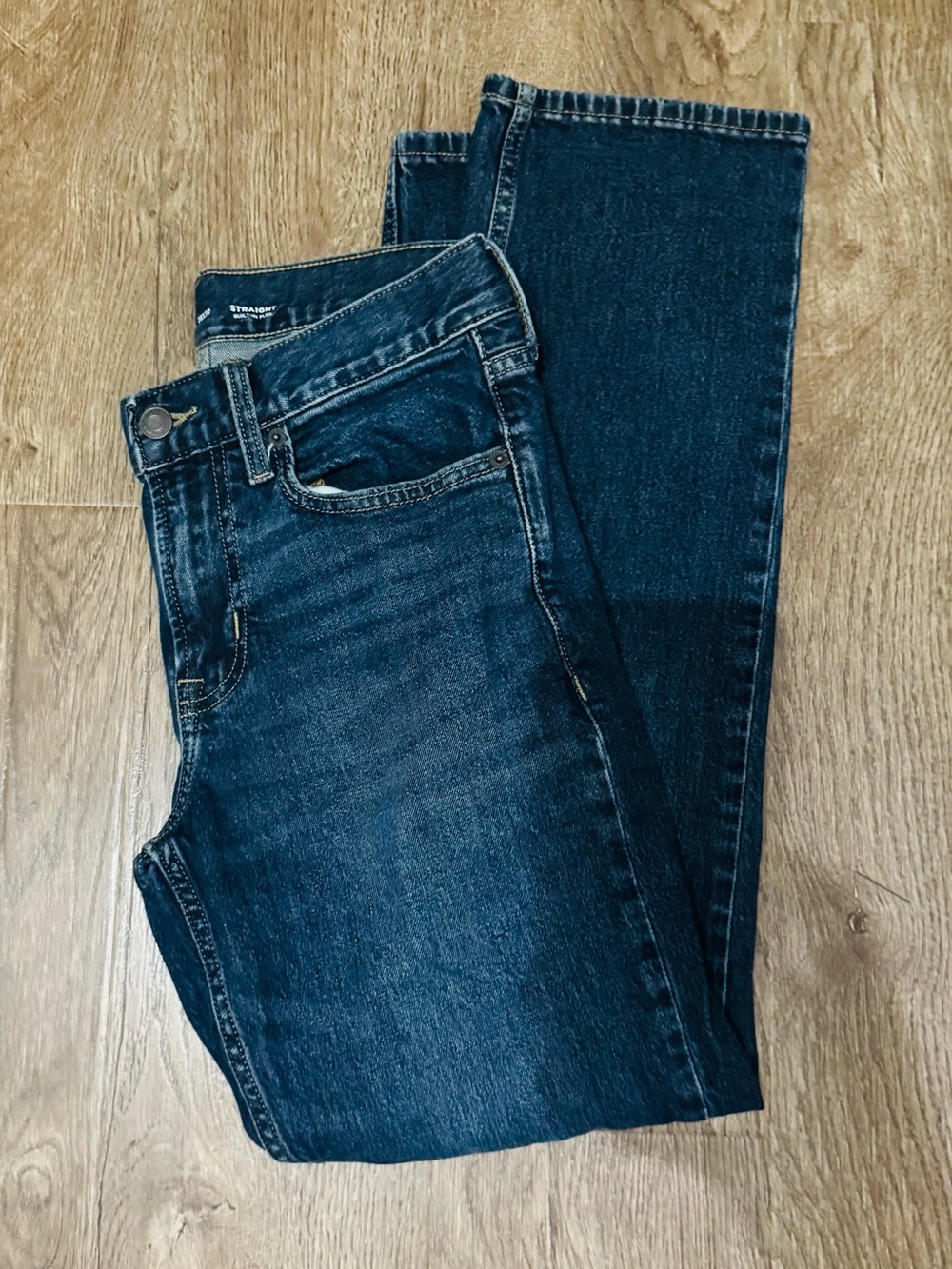 Old Navy Men's Dark Indigo Straight Jeans
